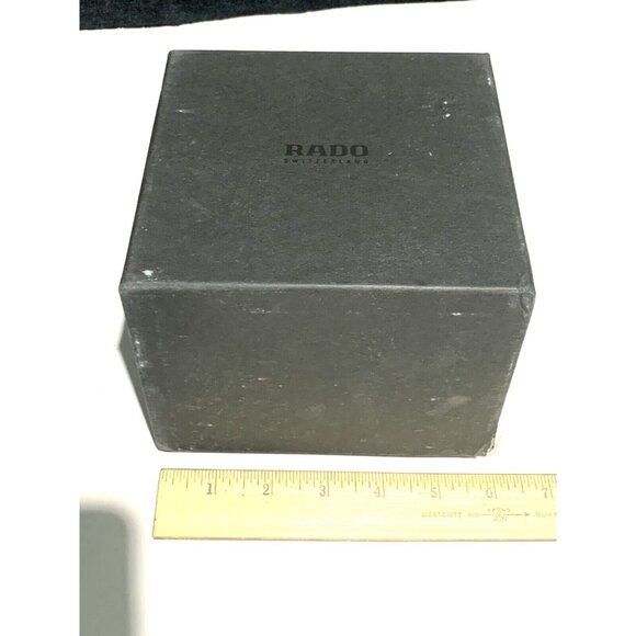 Rado Watch Box Presentation Black White Cardboard Gift Empty With Booklet - Picture 10 of 10